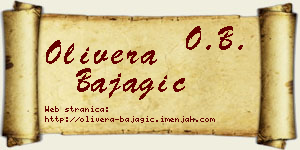 Olivera Bajagić vizit kartica